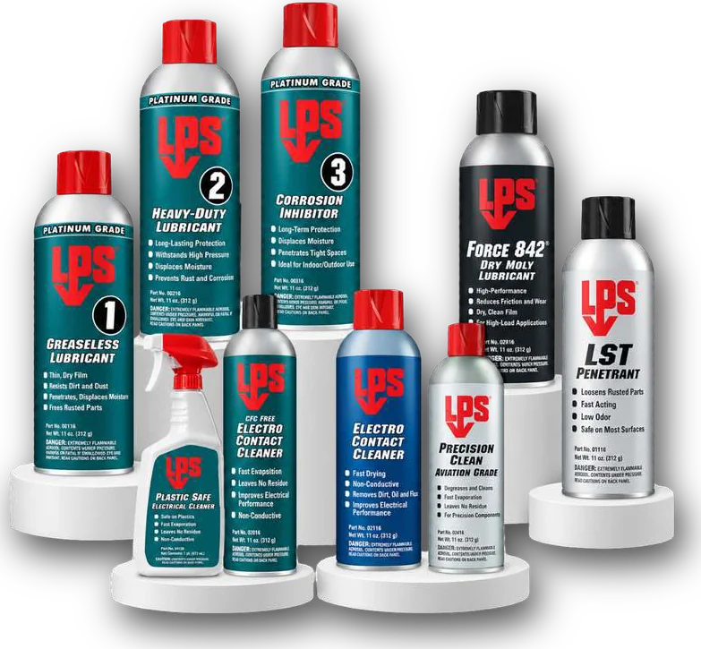 LPS lubricants, cleaners and penetrants