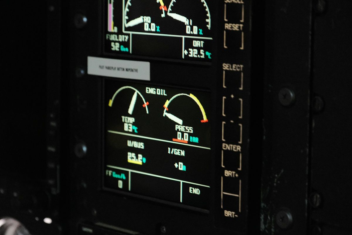 Aircraft cockpit instruments and avionics